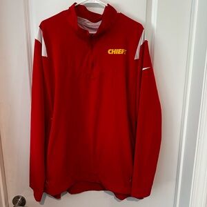Nike Men’s Red Kansas City Chiefs On-Field Quarter Zip Jacket